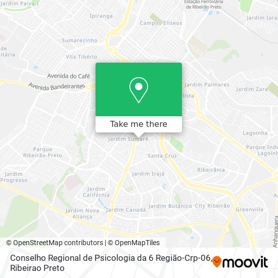 Conselho Regional de Psicologia da 6 Região-Crp-06 map
