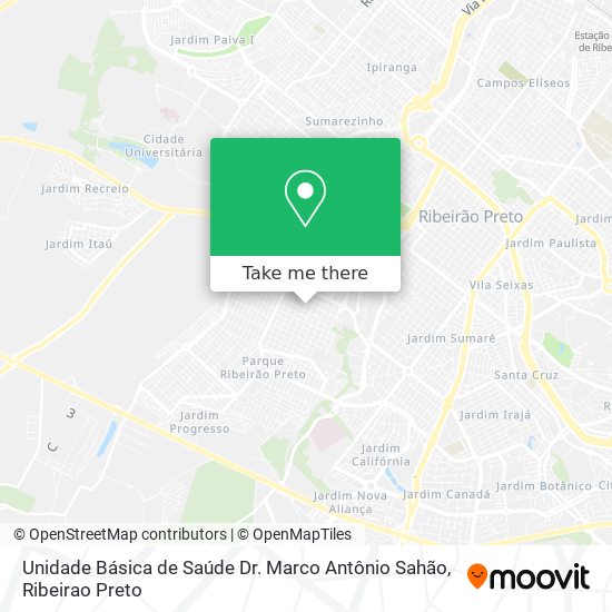 Unidade Básica de Saúde Dr. Marco Antônio Sahão map