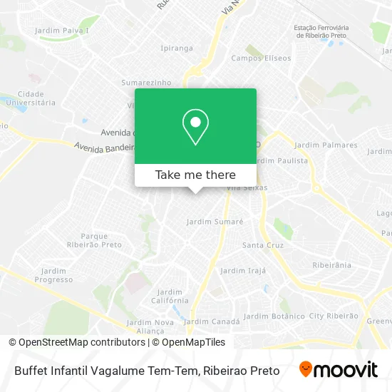 Buffet Infantil Vagalume Tem-Tem map