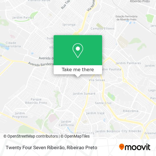 Twenty Four Seven Ribeirão map