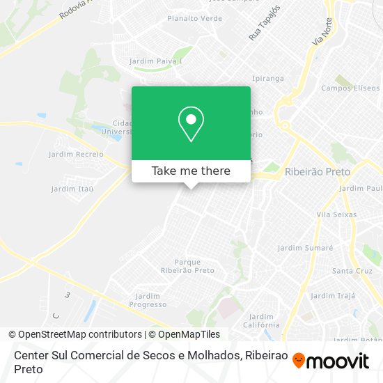 Center Sul Comercial de Secos e Molhados map