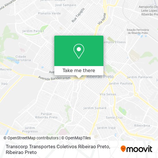 Transcorp Transportes Coletivos Ribeirao Preto map