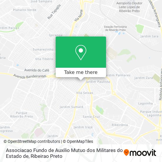 Mapa Associacao Fundo de Auxilio Mutuo dos Militares do Estado de