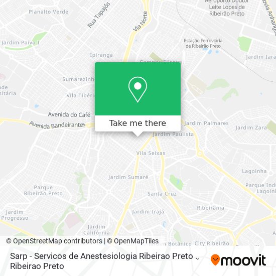 Sarp - Servicos de Anestesiologia Ribeirao Preto . map