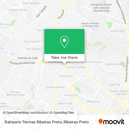 Balneario Termas Ribeirao Preto map