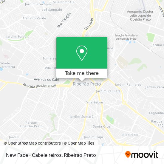 New Face - Cabeleireiros map