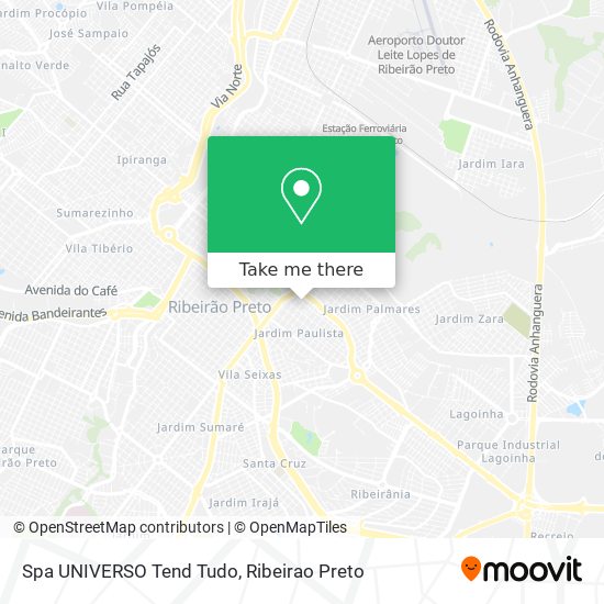 Spa UNIVERSO Tend Tudo map