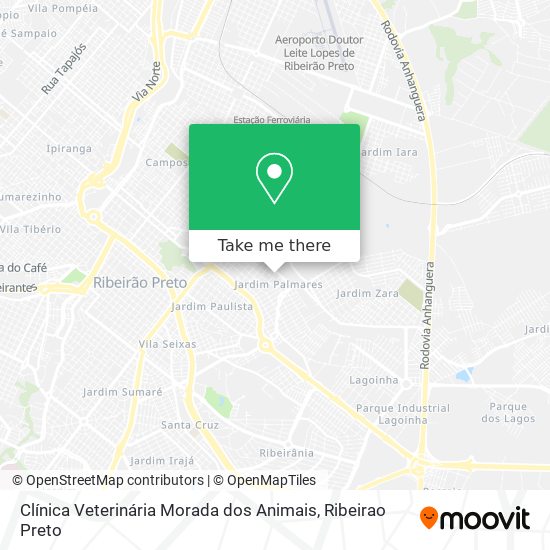 Mapa Clínica Veterinária Morada dos Animais