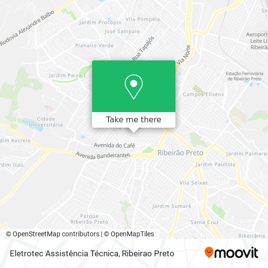 Mapa Eletrotec Assistência Técnica