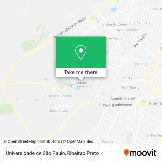 Universidade de São Paulo map