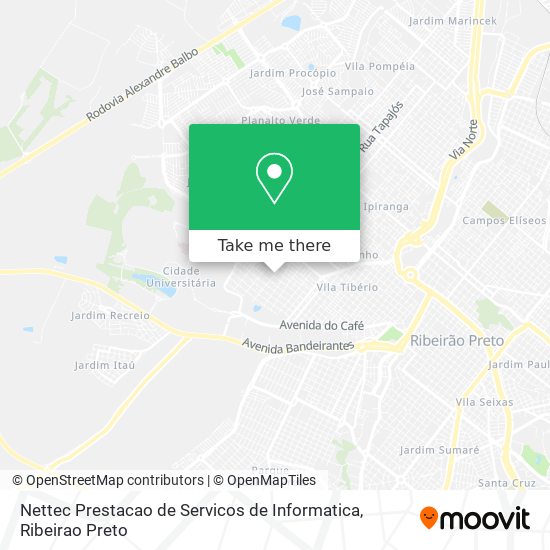 Mapa Nettec Prestacao de Servicos de Informatica