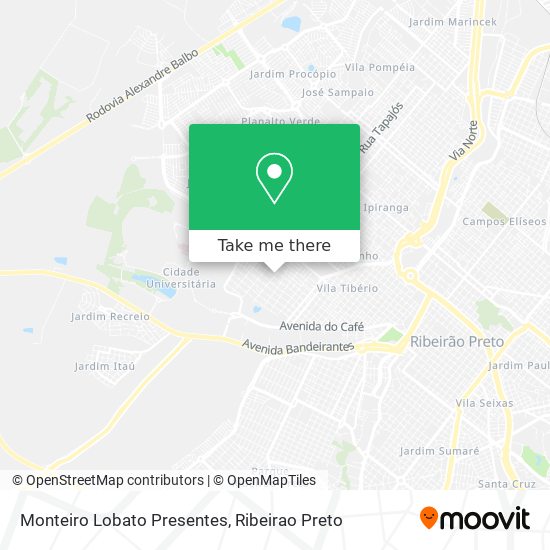 Mapa Monteiro Lobato Presentes