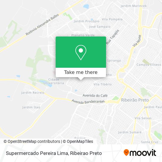 Mapa Supermercado Pereira Lima