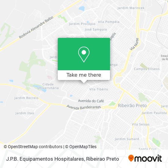 J.P.B. Equipamentos Hospitalares map