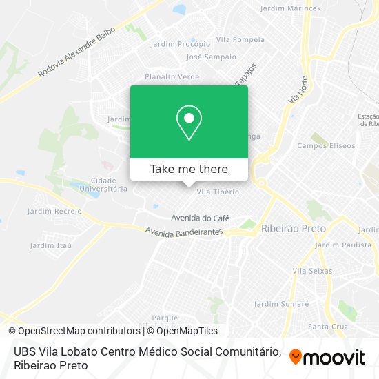 UBS Vila Lobato Centro Médico Social Comunitário map