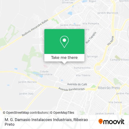 M. G. Damasio Instalacoes Industriais map