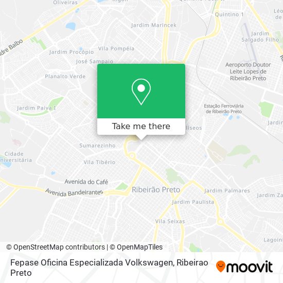 Fepase Oficina Especializada Volkswagen map