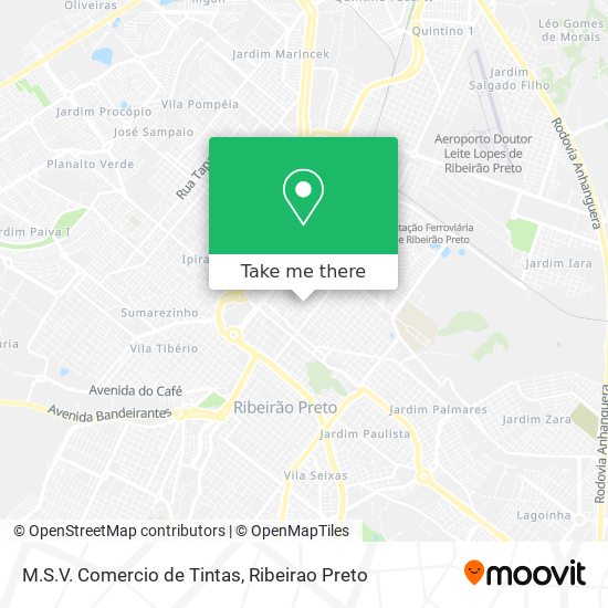 M.S.V. Comercio de Tintas map