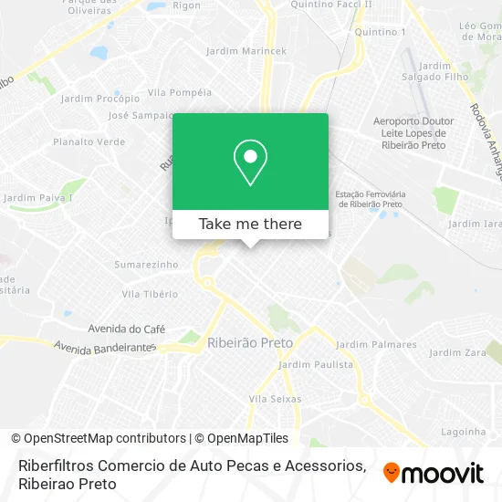 Riberfiltros Comercio de Auto Pecas e Acessorios map