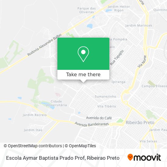 Mapa Escola Aymar Baptista Prado Prof