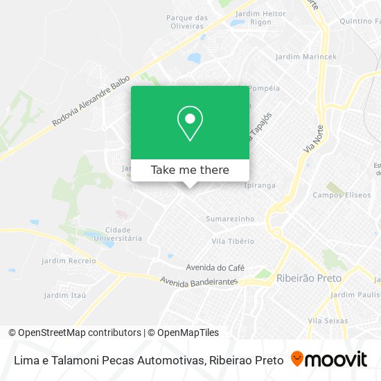 Lima e Talamoni Pecas Automotivas map