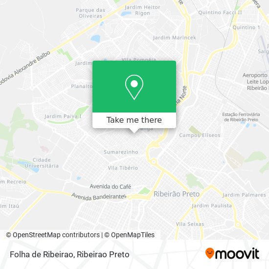 Folha de Ribeirao map