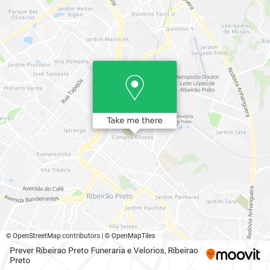 Prever Ribeirao Preto Funeraria e Velorios map