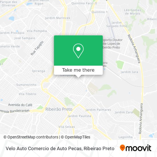 Velo Auto Comercio de Auto Pecas map