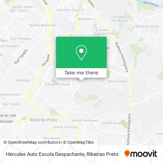 Mapa Hércules Auto Escola Despachante