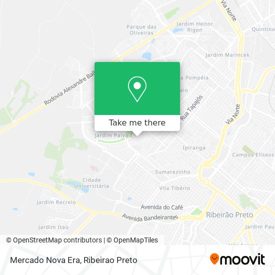 Mercado Nova Era map