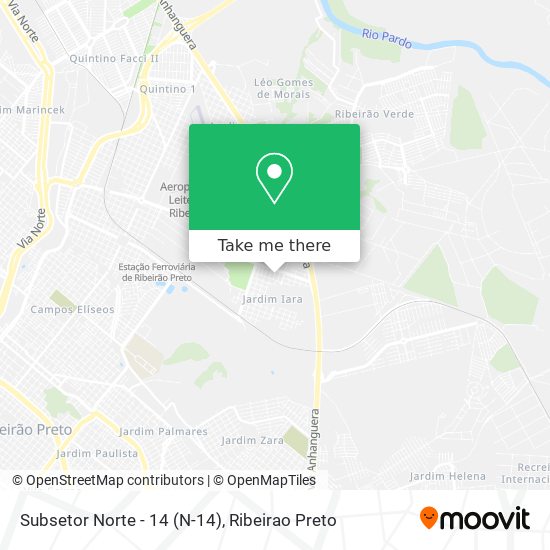 Subsetor Norte - 14 (N-14) map