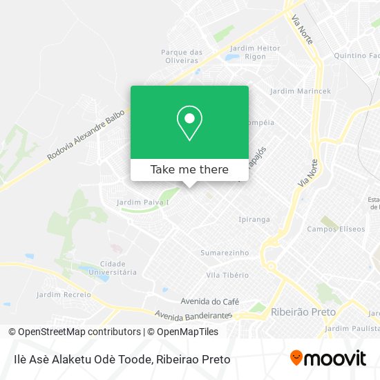Ilè Asè Alaketu Odè Toode map