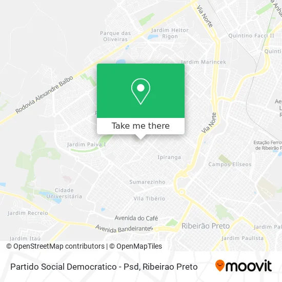 Partido Social Democratico - Psd map