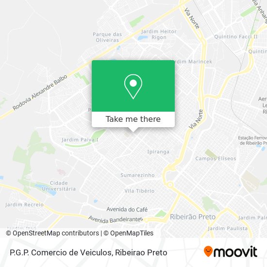 Mapa P.G.P. Comercio de Veiculos