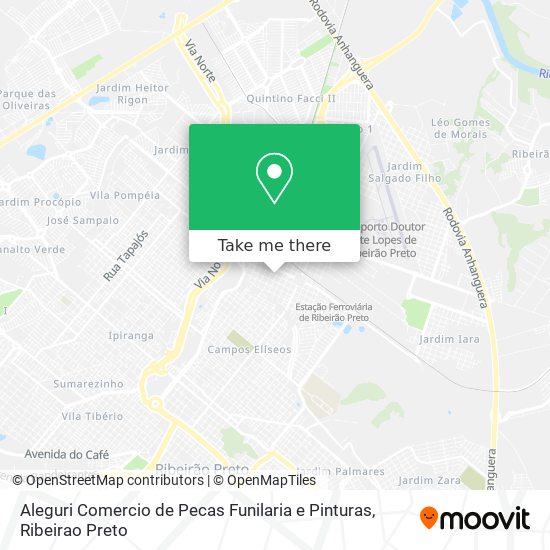 Aleguri Comercio de Pecas Funilaria e Pinturas map