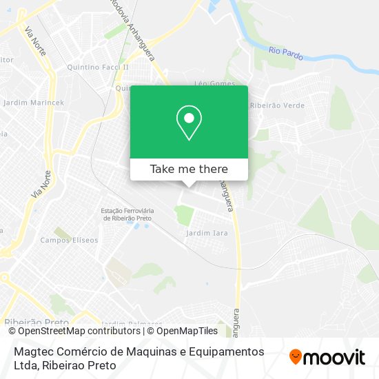 Magtec Comércio de Maquinas e Equipamentos Ltda map