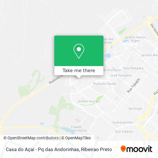 Casa do Açaí - Pq das Andorinhas map