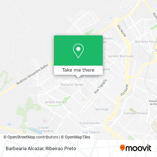 Barbearia Alcazar map