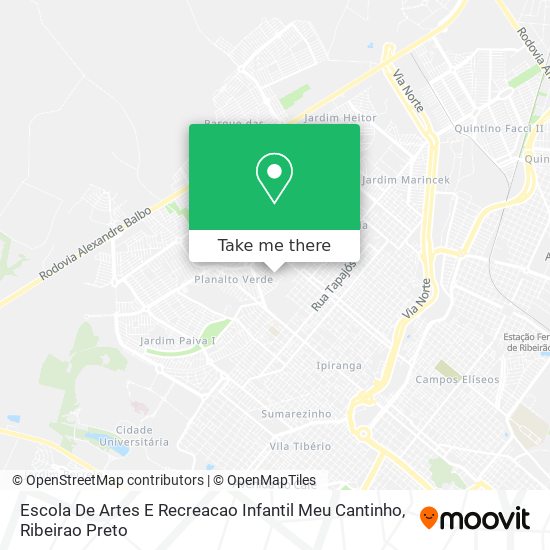 Escola De Artes E Recreacao Infantil Meu Cantinho map