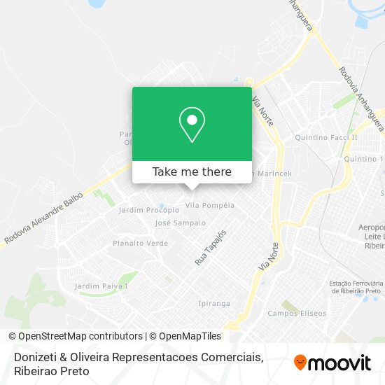 Donizeti & Oliveira Representacoes Comerciais map