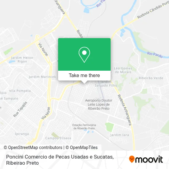 Poncini Comercio de Pecas Usadas e Sucatas map