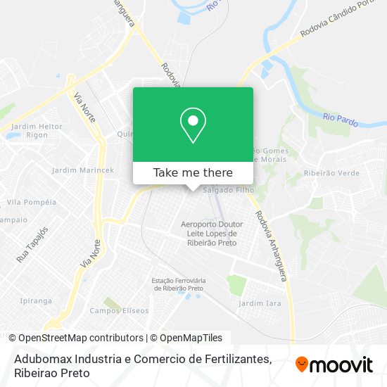Adubomax Industria e Comercio de Fertilizantes map