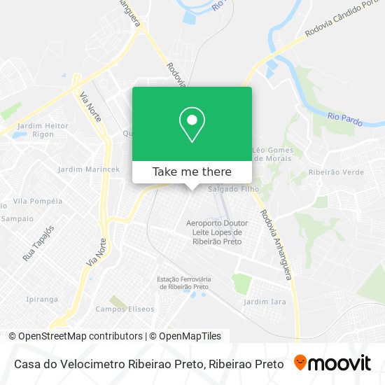 Casa do Velocimetro Ribeirao Preto map