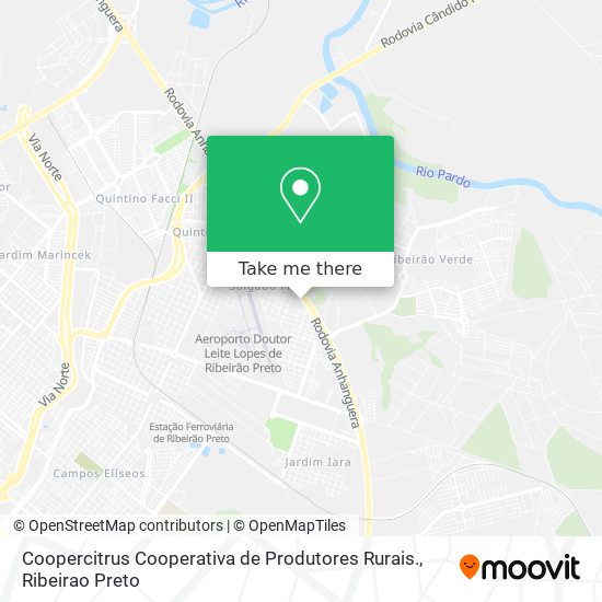 Coopercitrus Cooperativa de Produtores Rurais. map