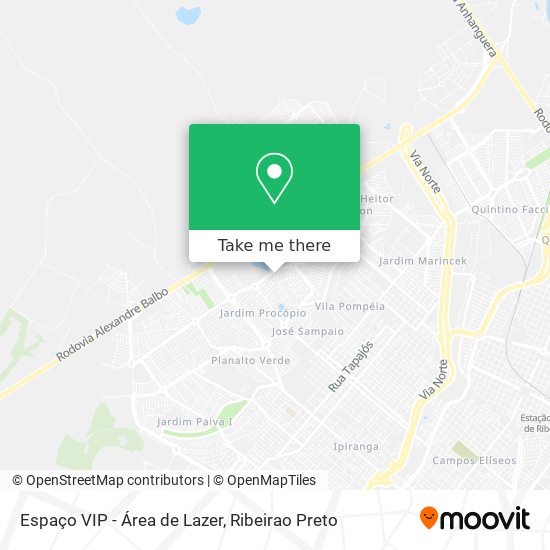 Espaço VIP - Área de Lazer map