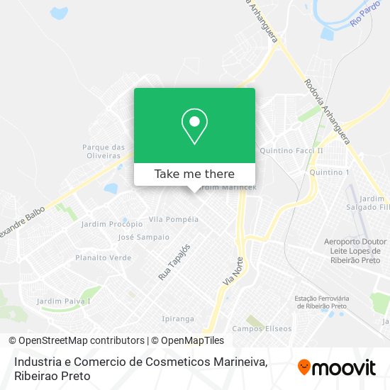 Industria e Comercio de Cosmeticos Marineiva map