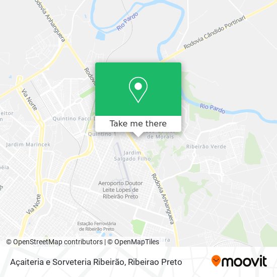 Açaiteria e Sorveteria Ribeirão map