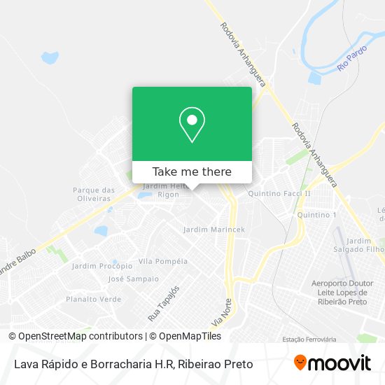 Lava Rápido e Borracharia H.R map