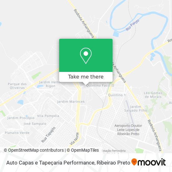 Auto Capas e Tapeçaria Performance map