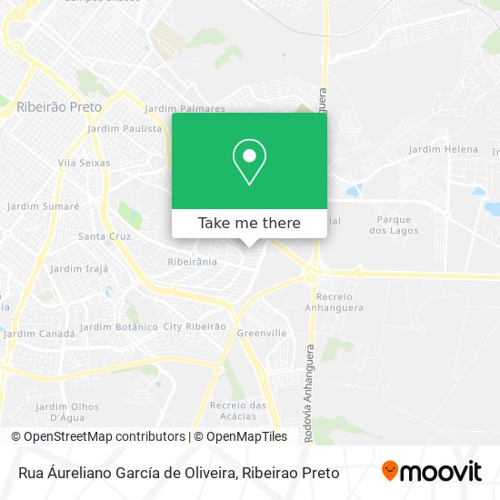 Mapa Rua Áureliano García de Oliveira